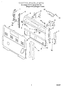 Part Location Diagram of 3186174 Whirlpool PANEL-BKGD