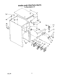 PANEL AND CONTROL Diagram and Parts List for 4KUCC151T4  KitchenAid Trash Compactor