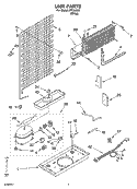 UNIT PARTS Diagram and Parts List for IPT184301  Inglis Refrigerator