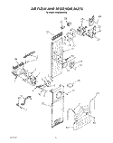 AIR FLOW AND RESERVOIR Diagram and Parts List for KSSS36DWX00  KitchenAid Refrigerator