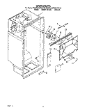 LINER Diagram and Parts List for ET20ZKXZW00  Whirlpool Refrigerator