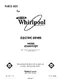 SECTION Diagram and Parts List for LE5600XSW0  Whirlpool Dryer