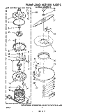 PUMP AND MOTOR Diagram and Parts List for SHU80010  Whirlpool Dishwasher
