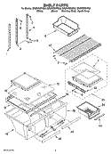 SHELF PARTS Diagram and Parts List for GR2FHMXVS00  Whirlpool Refrigerator