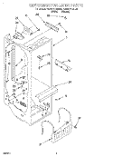 REFRIGERATOR LINER Diagram and Parts List for KSUS27QDAL02  KitchenAid Refrigerator