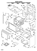 OVEN PARTS Diagram and Parts List for KGSS907SBT00  KitchenAid Range
