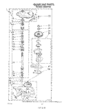GEARCASE Diagram and Parts List for LA4800XTF0  Whirlpool Washer