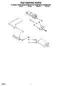 TOP VENTING PARTS Diagram and Parts List for KGSS907SBT00  KitchenAid Range