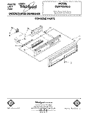 CONSOLE Diagram and Parts List for DU9700XR0  Whirlpool Dishwasher