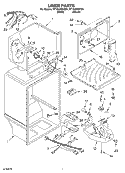 LINER PARTS Diagram and Parts List for RT18AKXKQ04  Roper Refrigerator