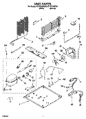 UNIT PARTS Diagram and Parts List for ET1FTKXKQ04  Whirlpool Refrigerator