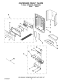 DISPENSER FRONT PARTS Diagram and Parts List for GI6FARXXB06  Whirlpool Refrigerator
