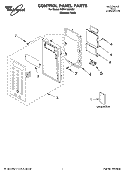 CONTROL PANEL PARTS Diagram and Parts List for YMH1150XMS1  Whirlpool Microwave