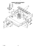 DOOR AND LATCH Diagram and Parts List for KUDI220T0  KitchenAid Dishwasher