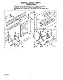 INSTALLATION Diagram and Parts List for CA14WC50  Whirlpool Air Conditioner