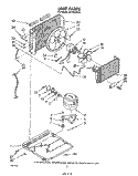 UNIT Diagram and Parts List for AC1022XS0  Whirlpool Air Conditioner