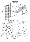 UNIT PARTS Diagram and Parts List for IPT164302  Inglis Refrigerator