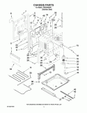 Part Location Diagram of WP74004078 Whirlpool Range Drawer Wheel