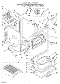 SECTION Diagram and Parts List for KEYS850GQ0  KitchenAid Dryer