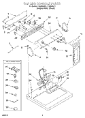 SECTION Diagram and Parts List for LEQ8800JQ1  Whirlpool Dryer
