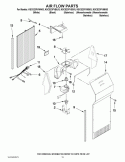 AIR FLOW PARTS Diagram and Parts List for KSCS23FVSS03  KitchenAid Refrigerator
