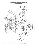 MAGNETRON AND AIR FLOW Diagram and Parts List for RM988PXVW6  Whirlpool Microwave Oven Combo