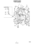 CABINET Diagram and Parts List for LA9800XMW0  Whirlpool Washer