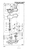 GEARCASE Diagram and Parts List for CHA1300W0  Whirlpool Washer