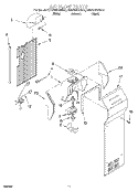 AIR FLOW Diagram and Parts List for KSRS25KGAL00  KitchenAid Refrigerator