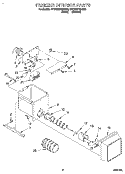 FREEZER INTERIOR Diagram and Parts List for 4YED22PWDW00  Whirlpool Refrigerator