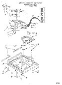 MACHINE BASE Diagram and Parts List for 6LSC9245HQ0  Whirlpool Washer