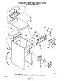 CABINET AND CONTROL Diagram and Parts List for TF8503XLP0  Whirlpool Trash Compactor