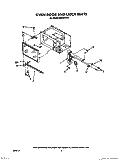 OVEN DOOR AND LATCH Diagram and Parts List for MS1651XW1  Whirlpool Microwave