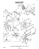 CABINET Diagram and Parts List for LG5781XKW2  Whirlpool Dryer