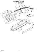CONTROL PARTS, OPTIONAL PARTS Diagram and Parts List for KSRA22KNSS01  KitchenAid Refrigerator