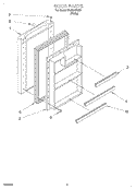 DOOR Diagram and Parts List for EL03CCXJW  Whirlpool Refrigerator