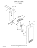 AIR FLOW PARTS Diagram and Parts List for 6ISC20C6AY00  Whirlpool Refrigerator