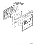 DOOR PARTS Diagram and Parts List for KEDC205YBL2  KitchenAid Range