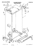 CABINET Diagram and Parts List for 4KSRF36DTX2  KitchenAid Refrigerator
