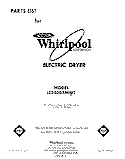 SECTION Diagram and Parts List for LE5800XMW1  Whirlpool Dryer