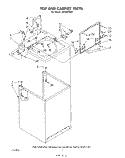 TOP AND CABINET , LITERATURE AND OPTIONAL Diagram and Parts List for LA5580XSW0  Whirlpool Washer