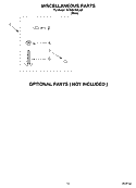 MISCELLANEOUS, OPTIONAL Diagram and Parts List for GCAM2792LQ0  Whirlpool Washer