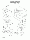 FREEZER LINER PARTS Diagram and Parts List for KBRS20EVBL2  KitchenAid Refrigerator