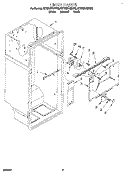LINER Diagram and Parts List for 8ET20ZKXBG00  Whirlpool Refrigerator