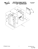 CONTROL PANEL Diagram and Parts List for MH7115XBZ5  Whirlpool Microwave