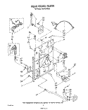 REAR PANEL Diagram and Parts List for CA2762XSW4  Whirlpool Washer