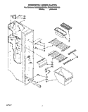 FREEZER LINER Diagram and Parts List for ED20PKXBN00  Whirlpool Refrigerator