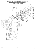 MAGNETRON AND AIR FLOW Diagram and Parts List for KEMS306BWH2  KitchenAid Wall Oven