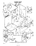 SECTION Diagram and Parts List for LE4935XMW1  Whirlpool Dryer