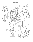 DOOR Diagram and Parts List for DU8950XT3  Whirlpool Dishwasher